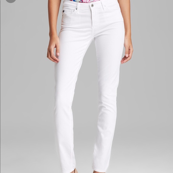 EUC AG the Prima White Mid-Rise Cigarette Jeans 28 - Picture 3 of 6